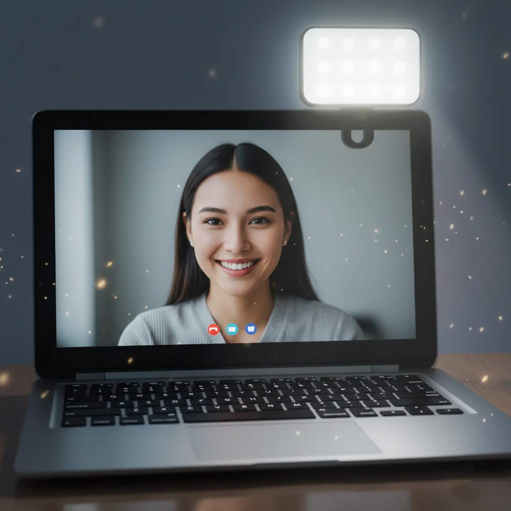 Mini Luz Selfie Profesional – Iluminación Perfecta para Celular o Laptop (3 Modos Ajustables)