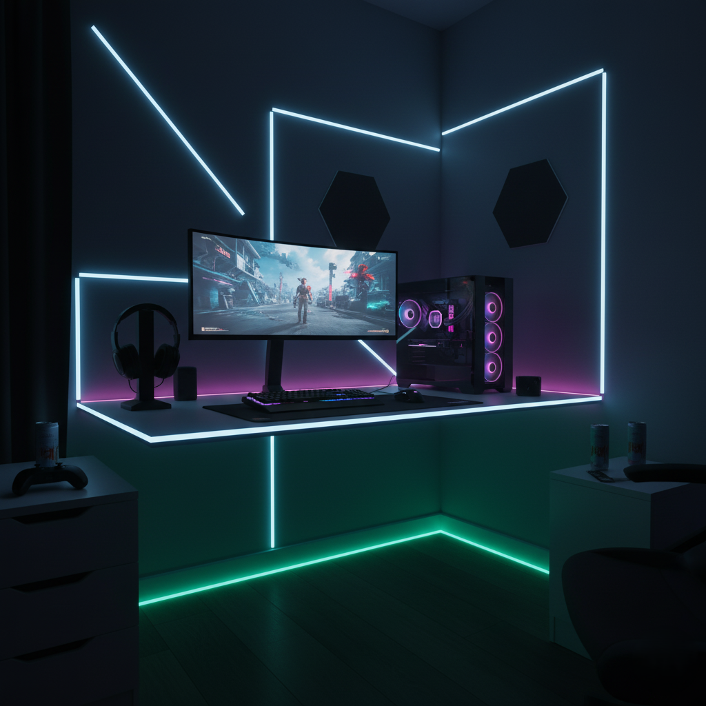 Tira LED RGB Inteligente – Neón Flexible Impermeable con APP y Control, 1M–5M