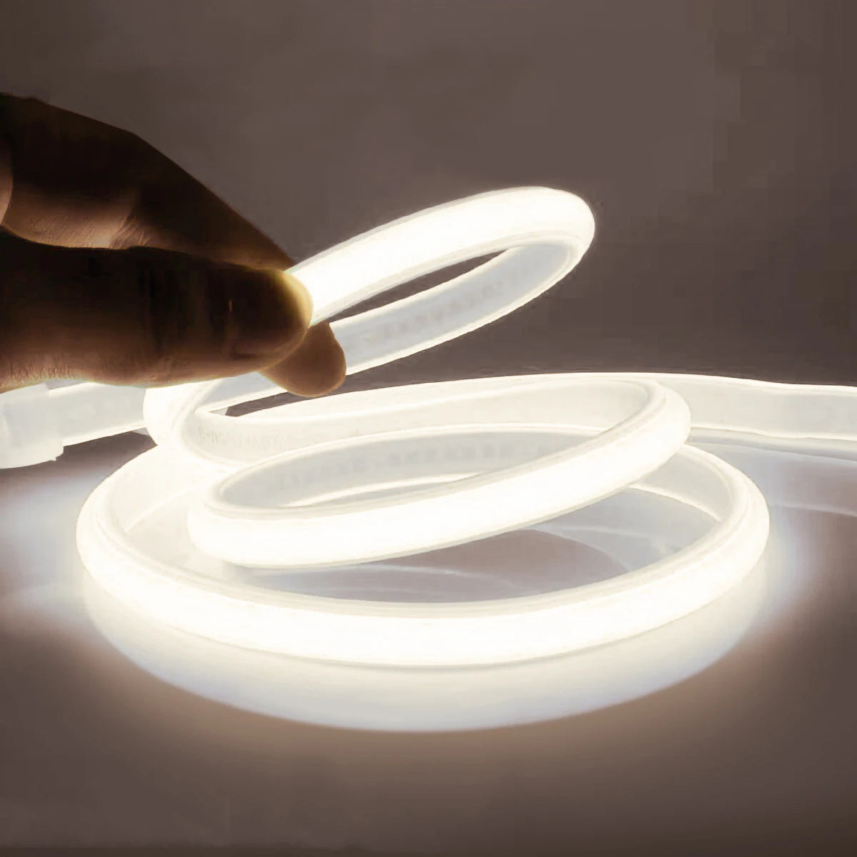 Tira LED Cob Impermeable 110V/220V – Luces para Exterior, Jardín y Hogar, 1M-30M con Interruptor 💡