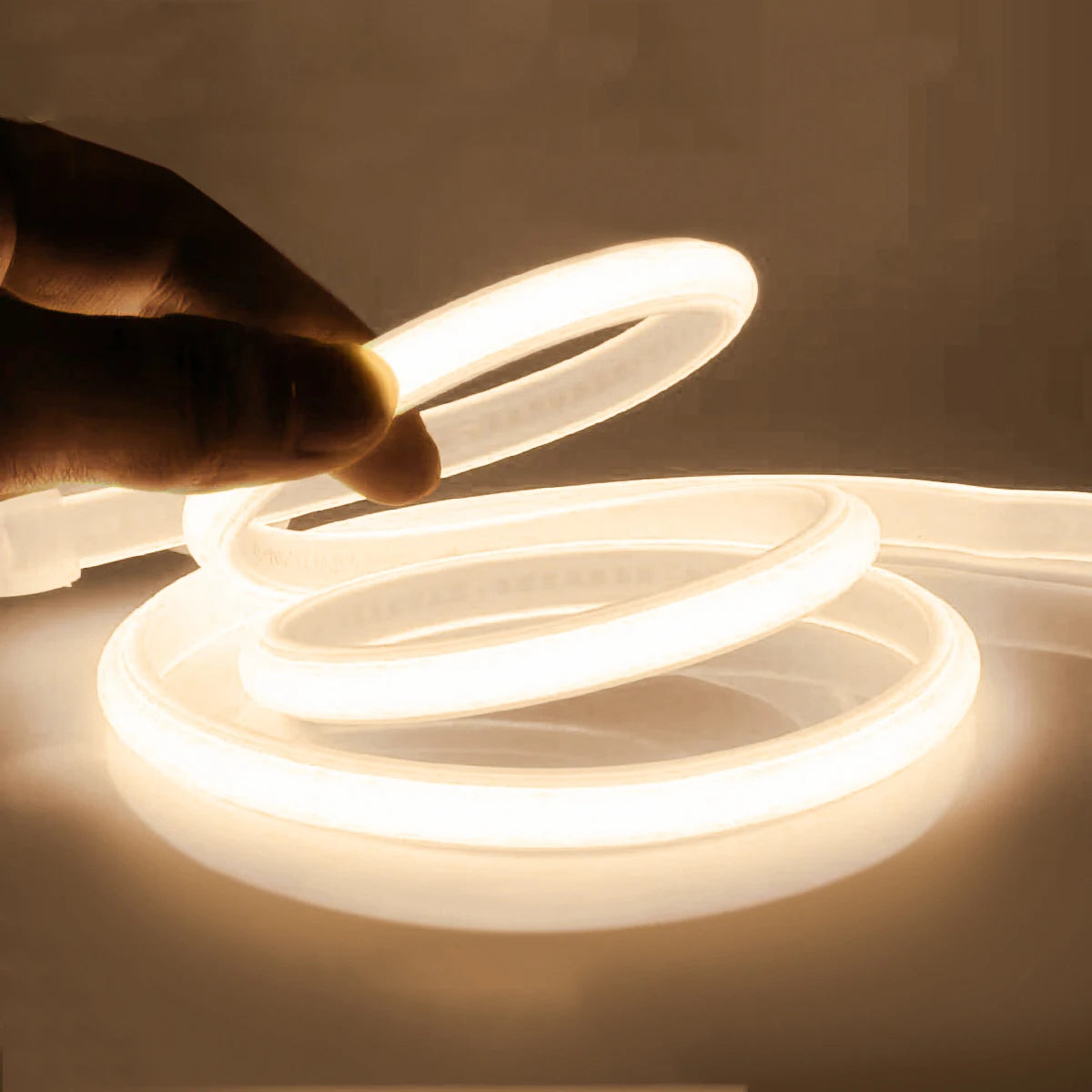 Tira LED Cob Impermeable 110V/220V – Luces para Exterior, Jardín y Hogar, 1M-30M con Interruptor 💡