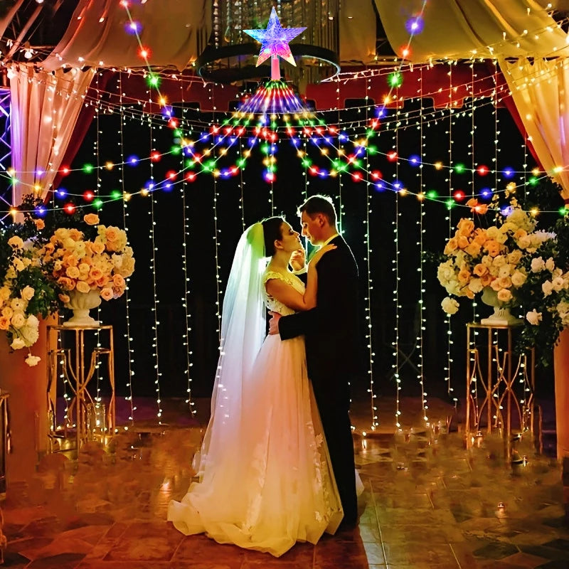 Luces LED Navideñas Impermeables 2/3M 💡 USB con 8 Modos ✨ Decoración para Árbol de Navidad, Jardín o Fiesta 🎅🎁